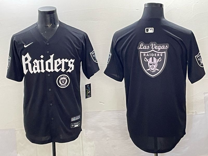 Men 2025 Oakland Raiders Blank Black 6th generation Joint Name Nike Limited NFL Jersey style 020->oakland raiders->NFL Jersey